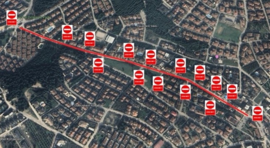 BURSA'DA 21 SOKAK TRAFİĞE KAPATILACAK!